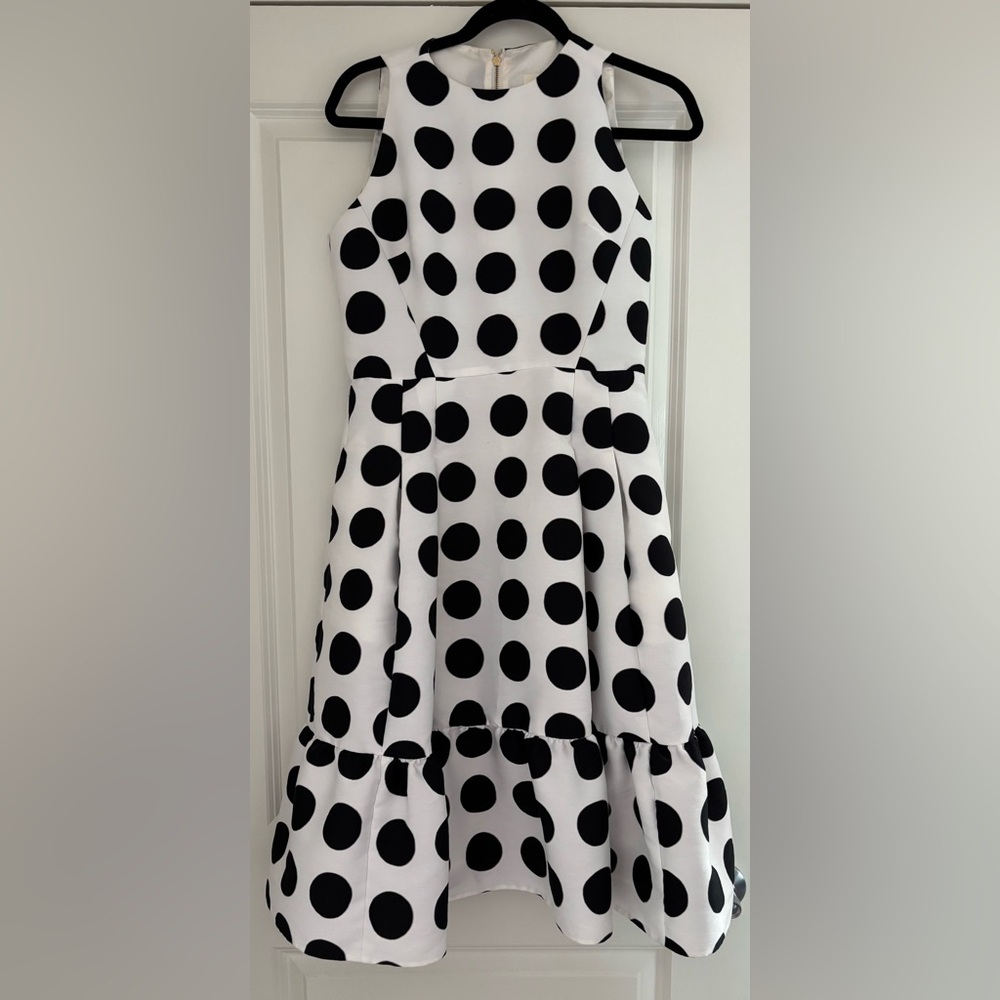 Kate Spade “look for the silver lining” Polka Dot Dress, SZ 8